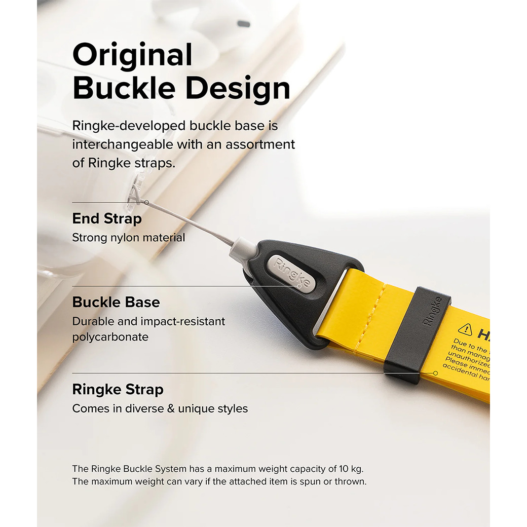 สายคล้องข้อมือ Ringke รุ่น Design Hand Strap - สี Danger Yellow