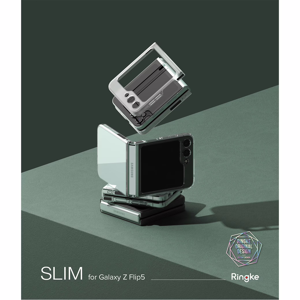 Ringke รุ่น Slim - เคส Galaxy Z Flip 5- สี Black