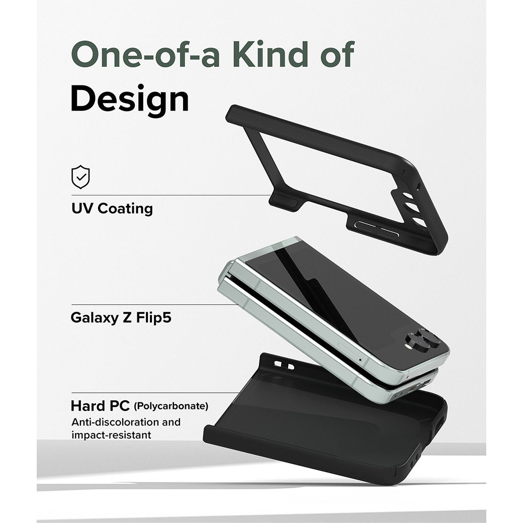 Ringke รุ่น Slim - เคส Galaxy Z Flip 5- สี Black