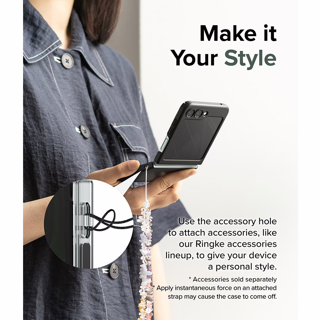 Ringke รุ่น Slim - เคส Galaxy Z Flip 5- สี Black