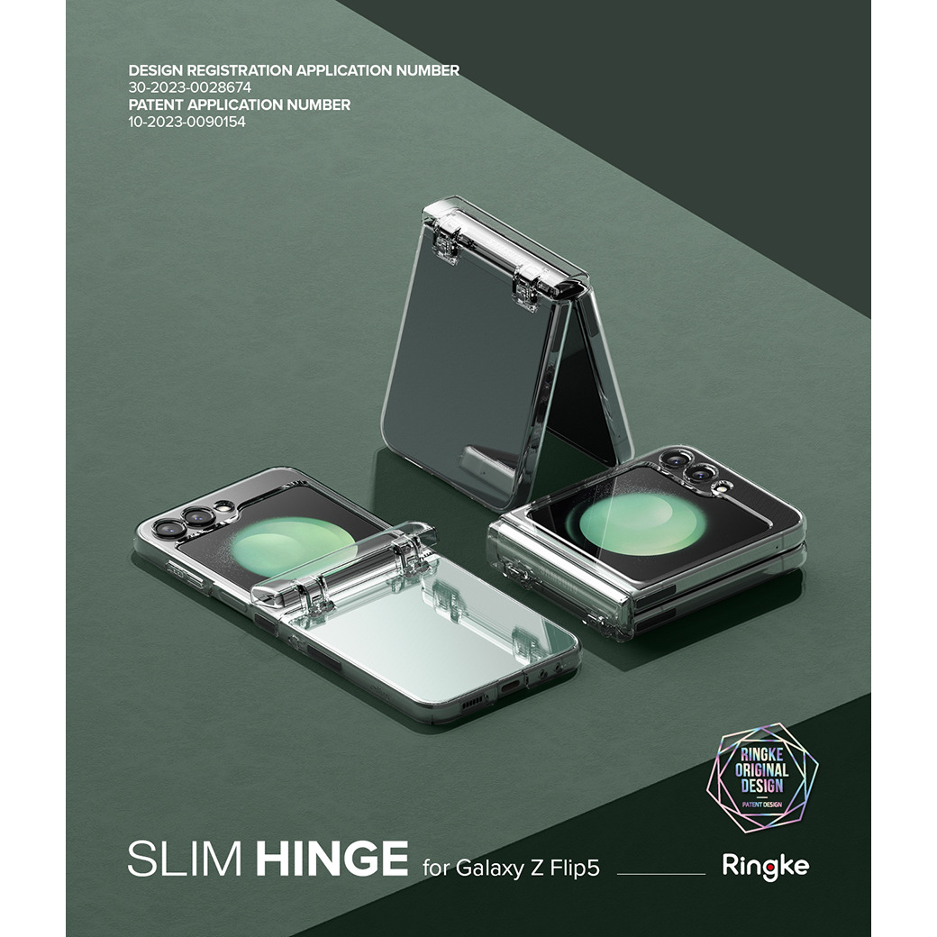 Ringke รุ่น Slim Hinge - เคส Galaxy Z Flip 5 - สี Clear