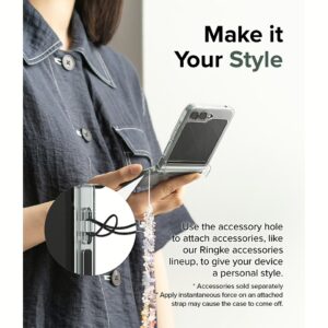 Ringke รุ่น Slim Hinge - เคส Galaxy Z Flip 5 - สี Clear