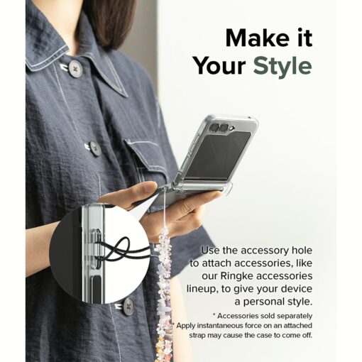 Ringke รุ่น Slim Hinge - เคส Galaxy Z Flip 5 - สี Clear - Image 16
