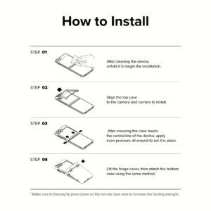 Ringke รุ่น Slim Hinge - เคส Galaxy Z Flip 5 - สี Clear