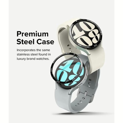 Ringke รุ่น Bezel Styling - ขอบหน้าปัด Galaxy Watch 6 (40mm) - Stainless Steel - สีดำ - Image 3