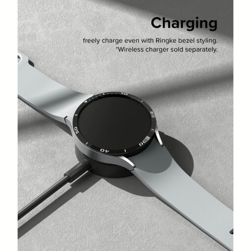 Ringke รุ่น Bezel Styling - ขอบหน้าปัด Galaxy Watch 6 (44mm) - Stainless Steel - สีดำ - Image 8
