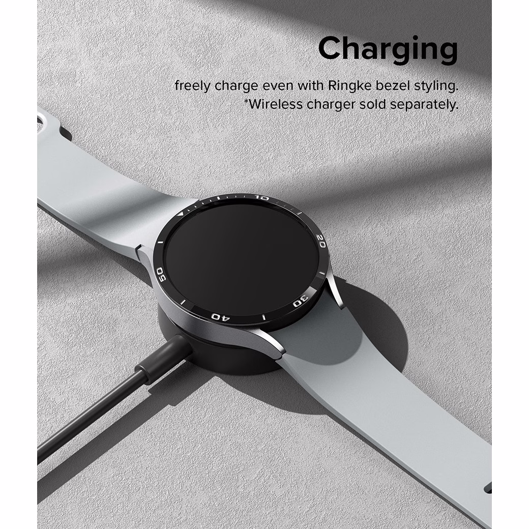Ringke รุ่น Bezel Styling - ขอบหน้าปัด Galaxy Watch 6 (44mm) - Stainless Steel - สีดำ