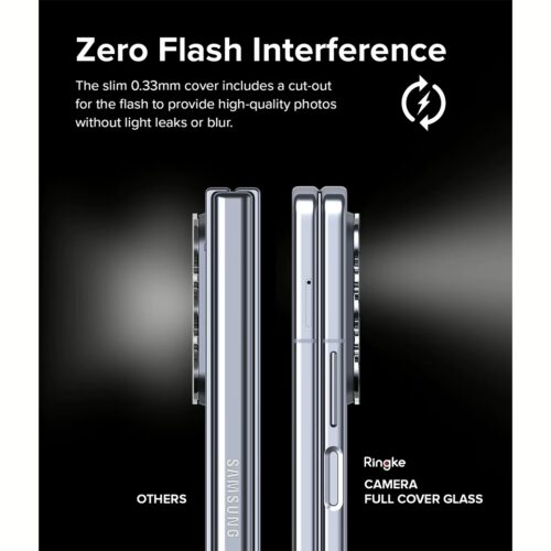 Ringke รุ่น Camera Protector Glass - กระจกเลนส์กล้อง Galaxy Z Fold 5 (ฟิล์ม2ชิ้น) - Image 7