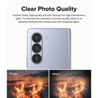 Ringke รุ่น Camera Lens Frame Glass - กระจกเลนส์กล้อง Galaxy Z Fold 5 - สี Black