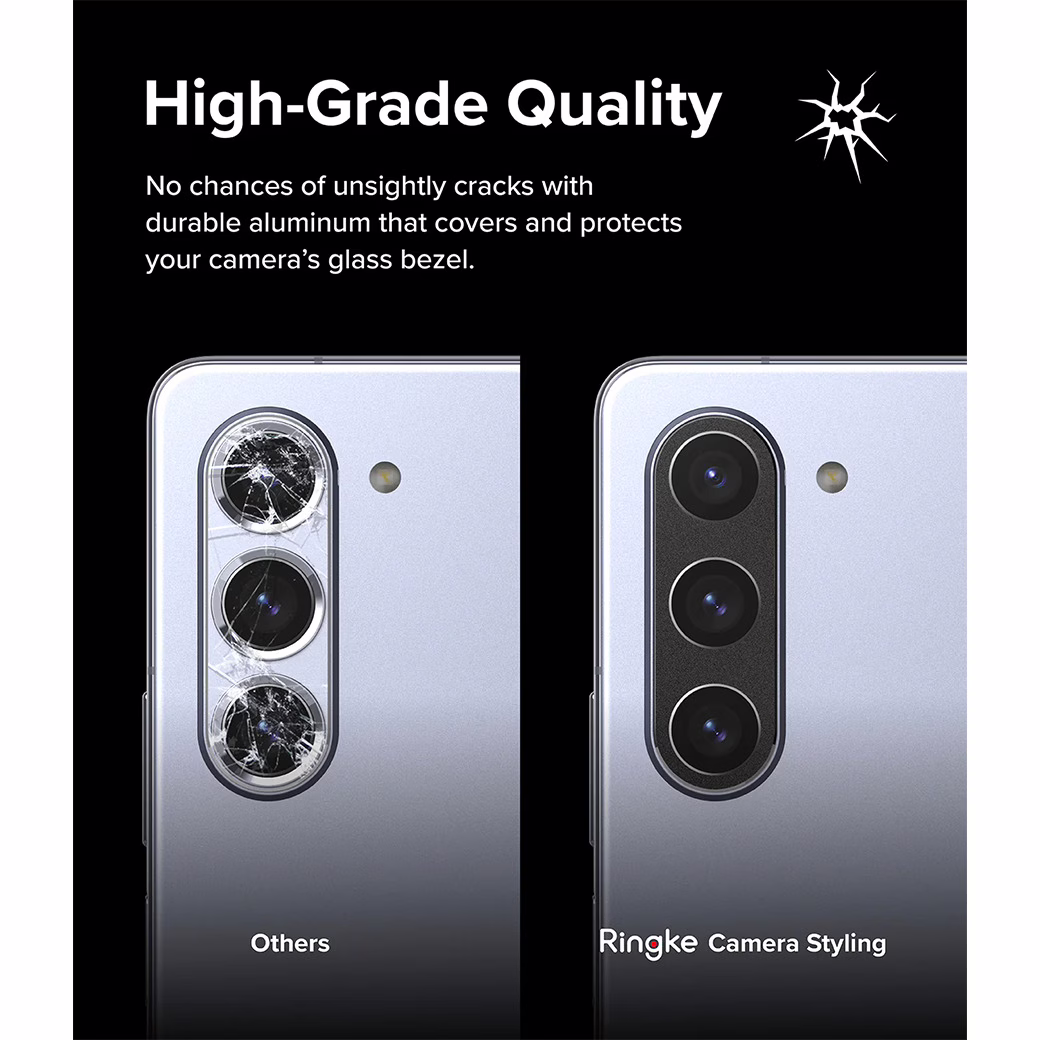 Ringke รุ่น Camera Styling - ขอบเลนส์กล้อง Galaxy Z Fold 5 - สี Black