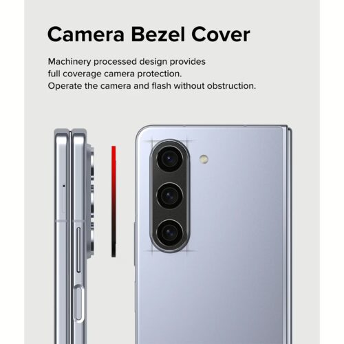 Ringke รุ่น Camera Styling - ขอบเลนส์กล้อง Galaxy Z Fold 5 - สี Black - Image 6