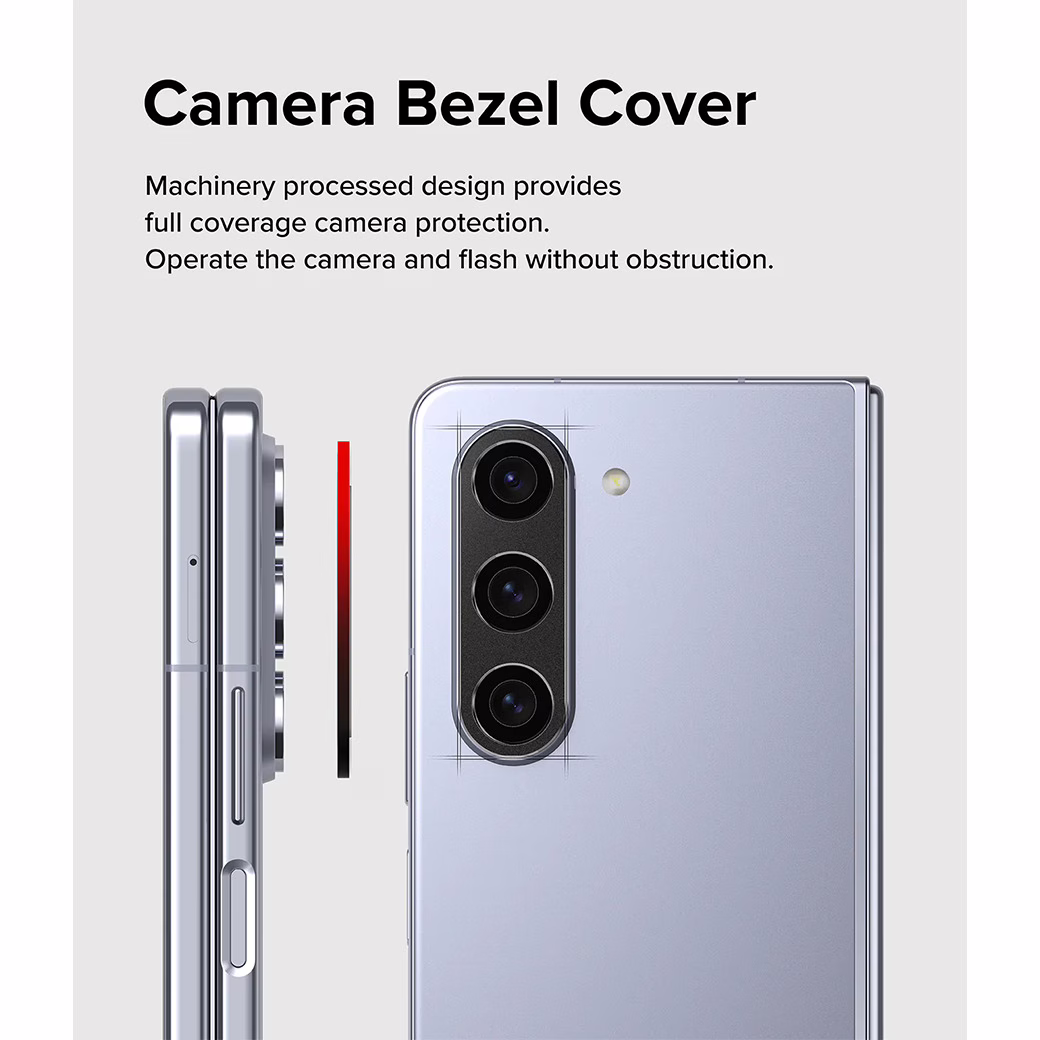 Ringke รุ่น Camera Styling - ขอบเลนส์กล้อง Galaxy Z Fold 5 - สี Black