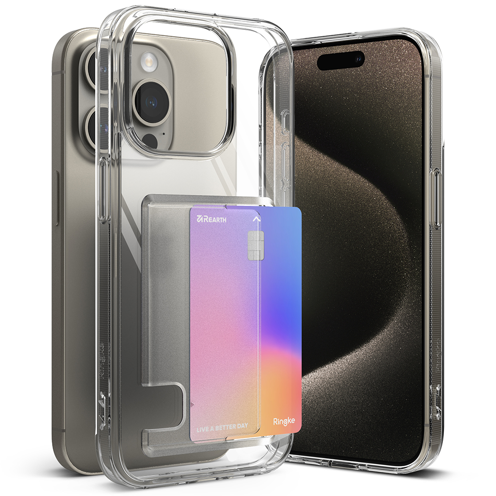 Ringke รุ่น Fusion Card - iPhone 15 Pro Max - สี Clear