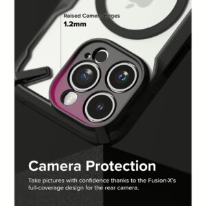 Ringke รุ่น Fusion X Magnetic - เคส iPhone 15 Pro Max - สี Matte Black