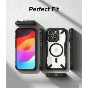 Ringke รุ่น Fusion X Magnetic - เคส iPhone 15 Pro Max - สี Matte Black