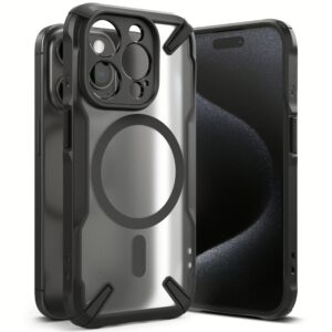 Ringke รุ่น Fusion X Magnetic - เคส iPhone 15 Pro - สี Matte Black