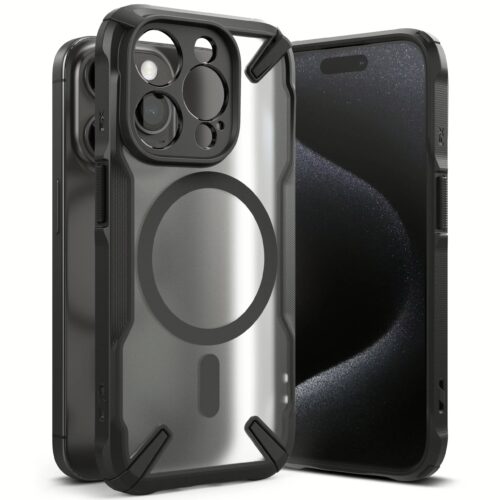 Ringke รุ่น Fusion X Magnetic - เคส iPhone 15 Pro - สี Matte Black - Image 3