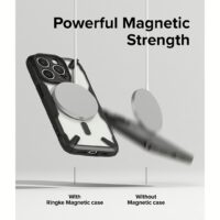 Ringke รุ่น Fusion X Magnetic - เคส iPhone 15 Pro - สี Matte Black