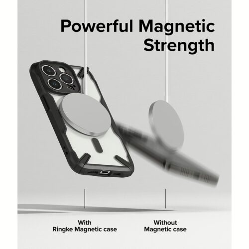 Ringke รุ่น Fusion X Magnetic - เคส iPhone 15 Pro - สี Matte Black - Image 10
