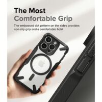 Ringke รุ่น Fusion X Magnetic - เคส iPhone 15 Pro - สี Matte Black