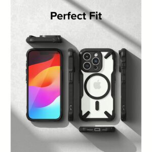 Ringke รุ่น Fusion X Magnetic - เคส iPhone 15 Pro - สี Matte Black