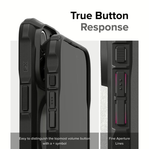 Ringke รุ่น Fusion X Magnetic - เคส iPhone 15 Pro - สี Matte Black - Image 17