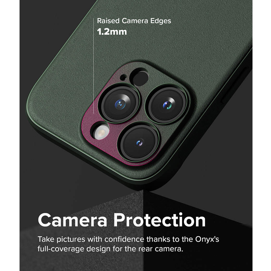 Ringke รุ่น Onyx - iPhone 15 Pro - สี Dark Green