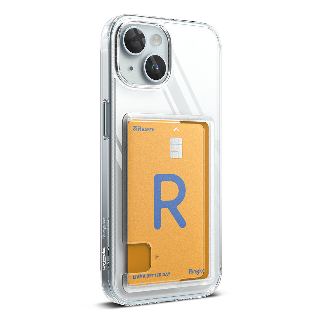 Ringke รุ่น Fusion Card - เคส iPhone 15 - สี Clear