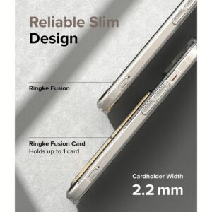 Ringke รุ่น Fusion Card - เคส iPhone 15 - สี Clear