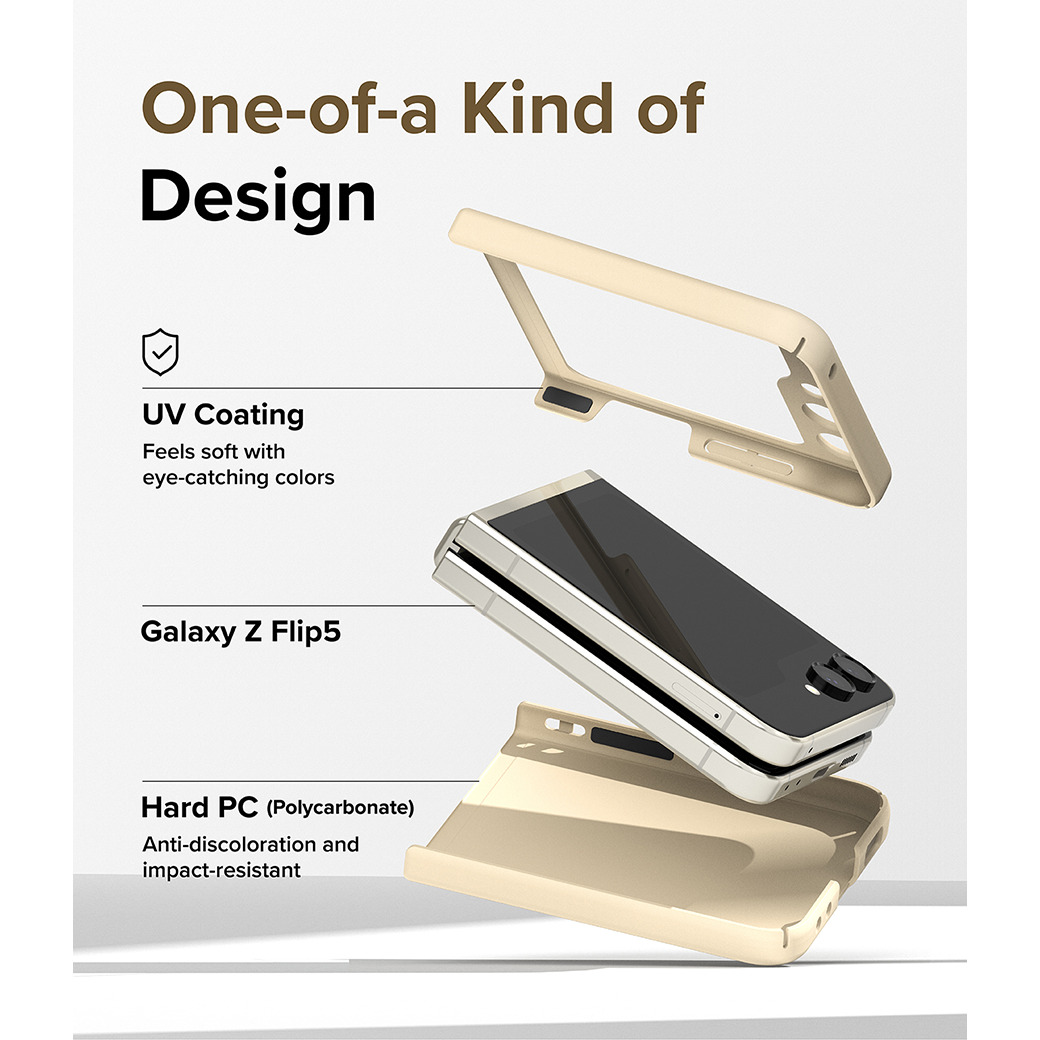 Ringke รุ่น Slim - เคส Galaxy Z Flip 5 - สี Vanilla