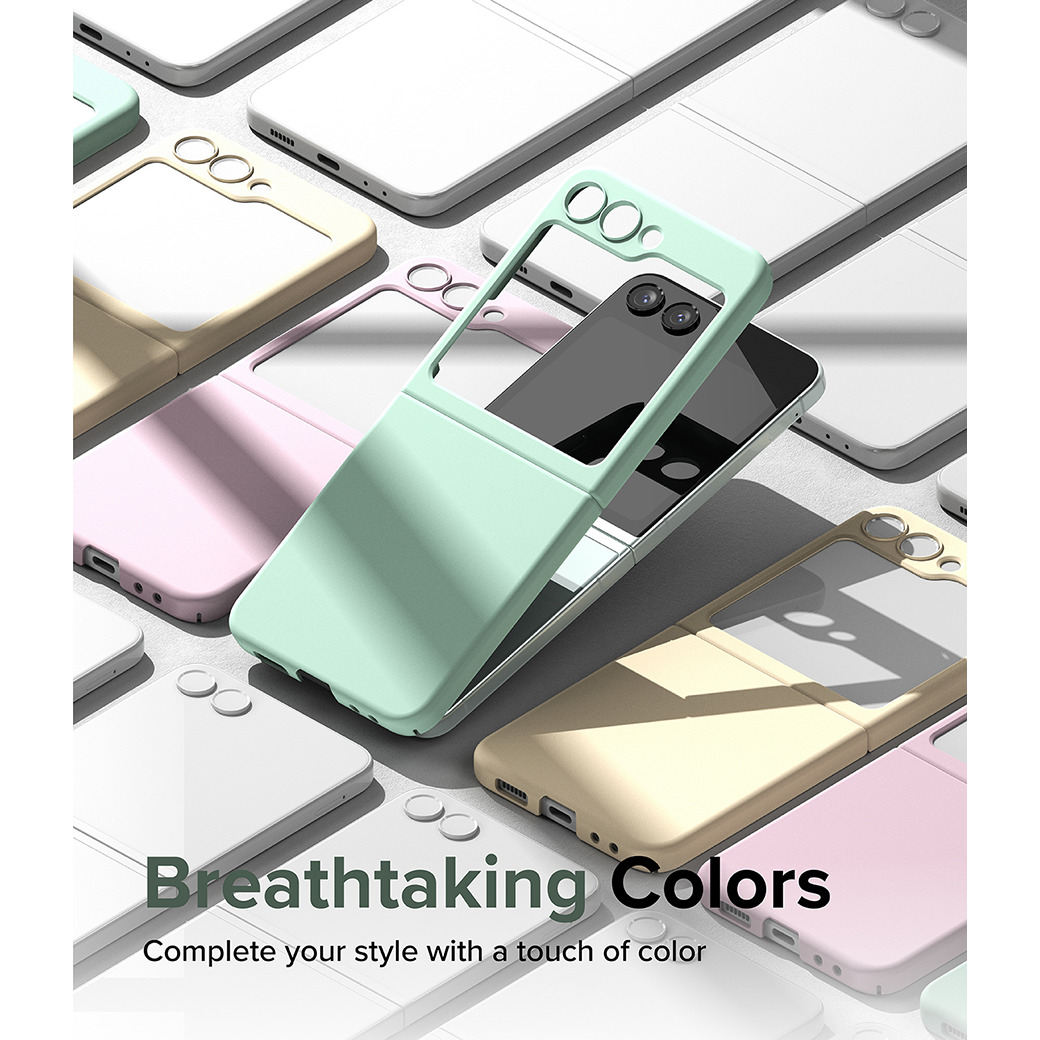 Ringke รุ่น Slim - เคส Galaxy Z Flip 5 - สี Mint 6 Ringke รุ่น Slim - เคส Galaxy Z Flip 5 - สี Mint