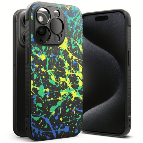 Ringke รุ่น Onyx Design - เคส iPhone 15 Pro Max - ลาย Action Painting - Image 2