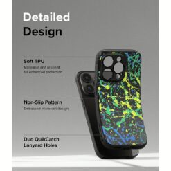 Ringke รุ่น Onyx Design - เคส iPhone 15 Pro Max - ลาย Action Painting