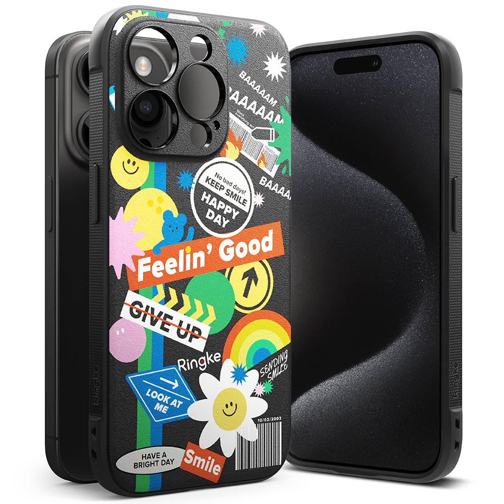 Ringke รุ่น Onyx Design - เคส iPhone 15 Pro Max - ลาย Sticker