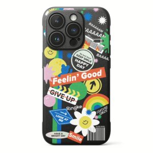 Ringke รุ่น Onyx Design - เคส iPhone 15 Pro Max - ลาย Sticker