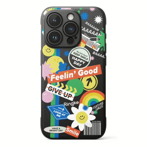 Ringke รุ่น Onyx Design - เคส iPhone 15 Pro Max - ลาย Sticker