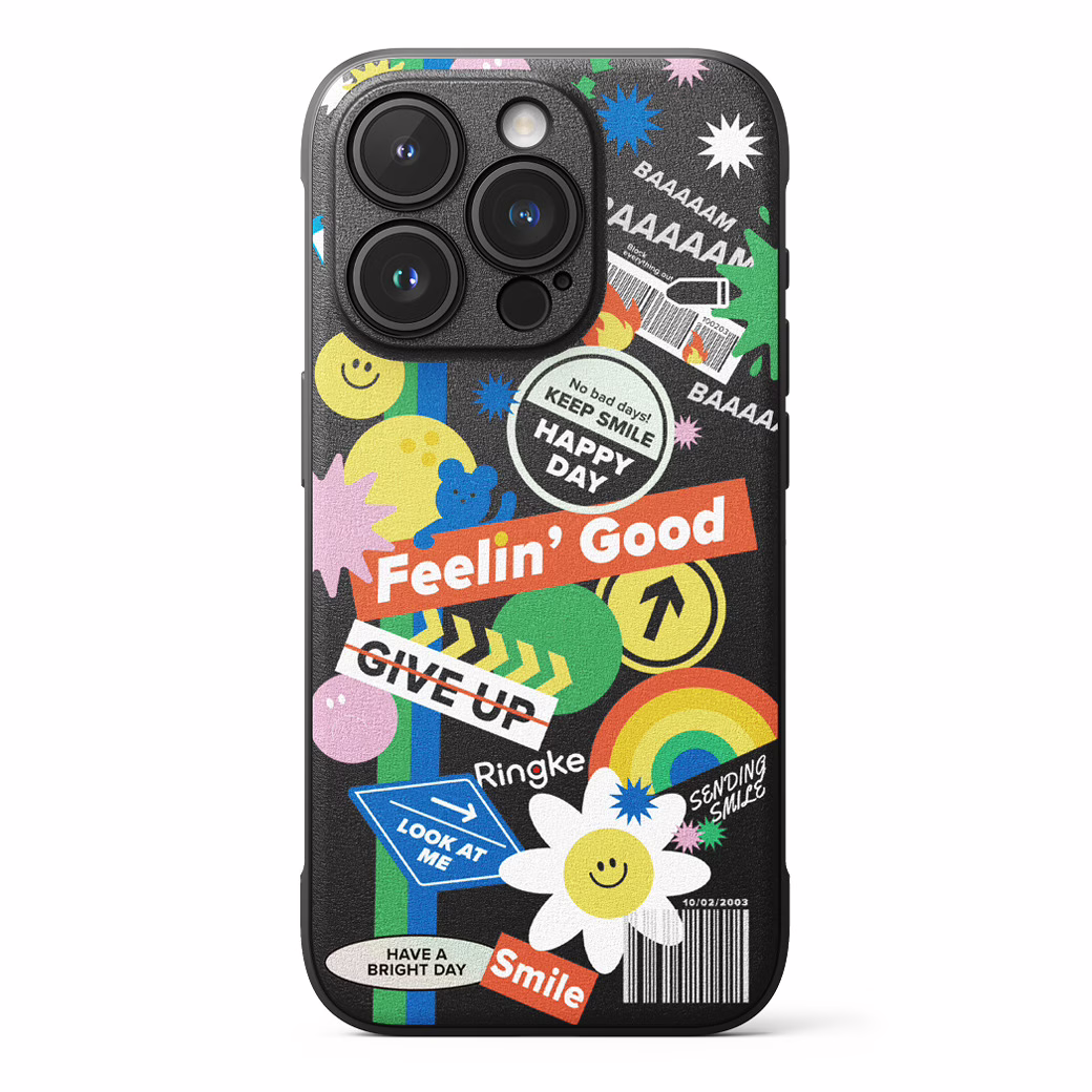 Ringke รุ่น Onyx Design - เคส iPhone 15 Pro Max - ลาย Sticker