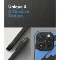Ringke รุ่น Onyx Design - เคส iPhone 15 Pro Max - ลาย Blue Brush