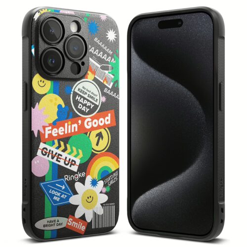 Ringke รุ่น Onyx Design - เคส iPhone 15 Pro - ลาย Sticker - Image 2