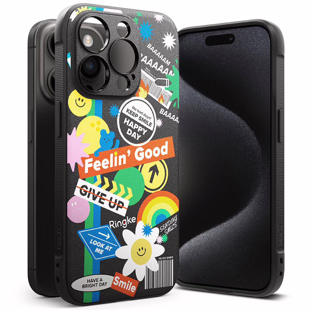 Ringke รุ่น Onyx Design - เคส iPhone 15 Pro - ลาย Sticker