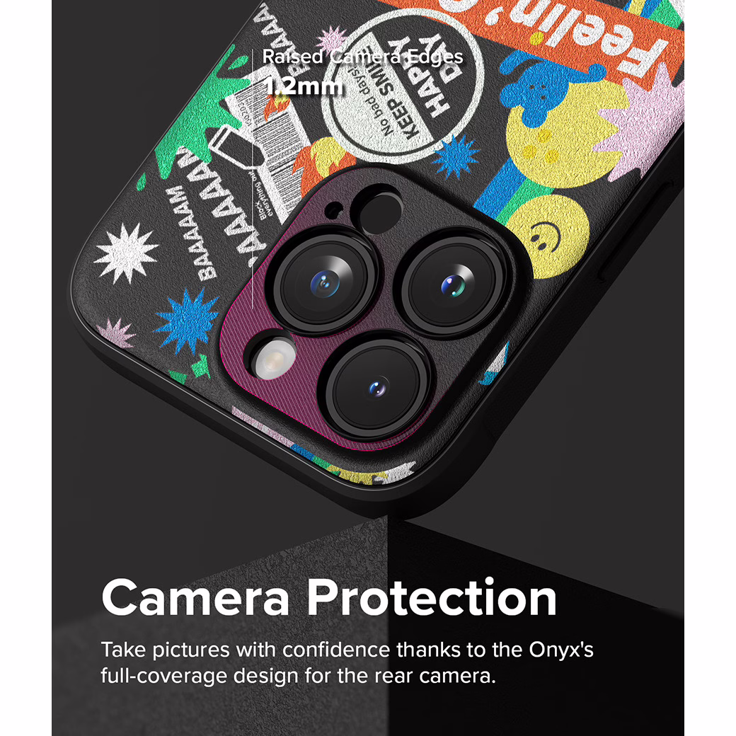 Ringke รุ่น Onyx Design - เคส iPhone 15 Pro - ลาย Sticker