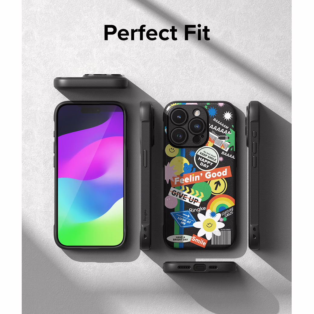 Ringke รุ่น Onyx Design - เคส iPhone 15 Pro - ลาย Sticker