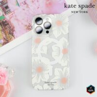 Kate Spade รุ่น Protective Case with MagSafe - เคส iPhone 15 Pro Max - สี Hollyhock Cream