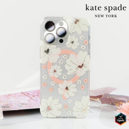 Kate Spade รุ่น Protective Case with MagSafe - เคส iPhone 15 Pro Max - สี Classic Peony - Image 8