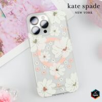 Kate Spade รุ่น Protective Case with MagSafe - เคส iPhone 15 Pro Max - สี Classic Peony
