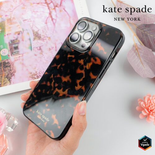 Kate Spade รุ่น Protective Case with MagSafe - เคส iPhone 15 Pro - สี Transparent Tortoise - Image 13
