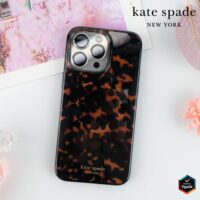 Kate Spade รุ่น Protective Case with MagSafe - เคส iPhone 15 Pro - สี Transparent Tortoise