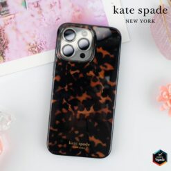 Kate Spade รุ่น Protective Case with MagSafe - เคส iPhone 15 Pro - สี Transparent Tortoise