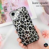 Kate Spade รุ่น Protective Case with MagSafe - เคส iPhone 15 Pro Max - สี City Leopard Black