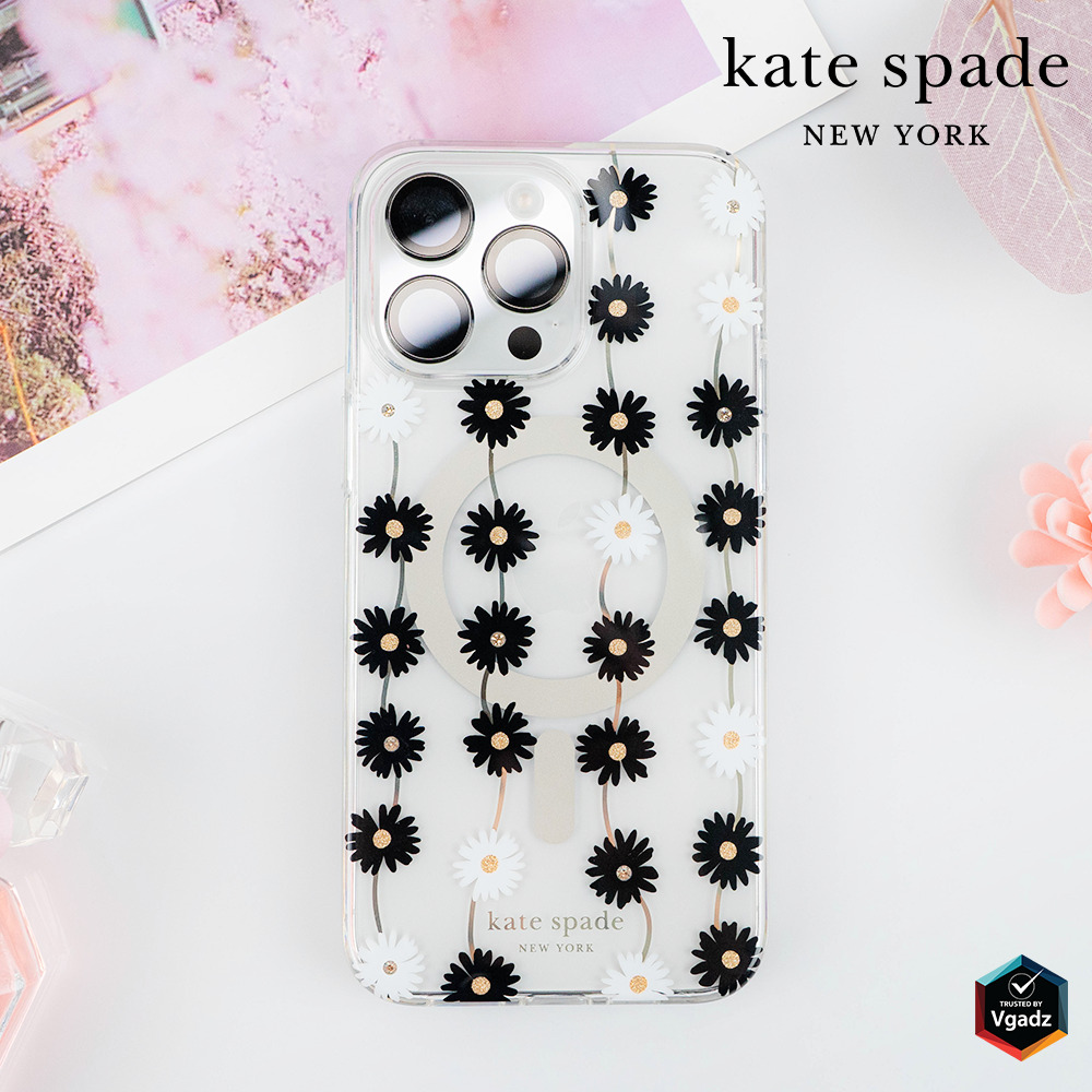Kate Spade รุ่น Protective Case with MagSafe - เคส iPhone 15 Pro - สี Daisy Chain